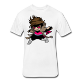 Character #4 Fitted Cotton/Poly T-Shirt by Next Level - white
