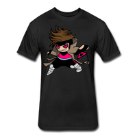 Character #4 Fitted Cotton/Poly T-Shirt by Next Level - black