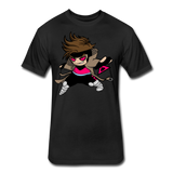 Character #4 Fitted Cotton/Poly T-Shirt by Next Level - black
