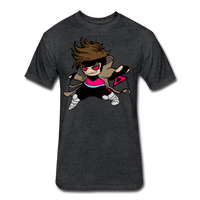 Character #4 Fitted Cotton/Poly T-Shirt by Next Level - heather black