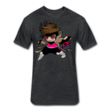 Character #4 Fitted Cotton/Poly T-Shirt by Next Level - heather black