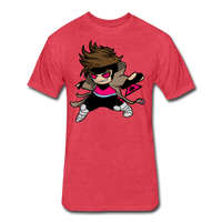 Character #4 Fitted Cotton/Poly T-Shirt by Next Level - heather red