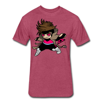 Character #4 Fitted Cotton/Poly T-Shirt by Next Level - heather burgundy