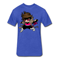 Character #4 Fitted Cotton/Poly T-Shirt by Next Level - heather royal
