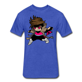 Character #4 Fitted Cotton/Poly T-Shirt by Next Level - heather royal