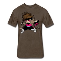 Character #4 Fitted Cotton/Poly T-Shirt by Next Level - heather espresso