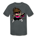 Character #4 Kids' Moisture Wicking Performance T-Shirt - charcoal