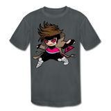 Character #4 Kids' Moisture Wicking Performance T-Shirt - charcoal