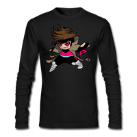Character #4 Men's Long Sleeve T-Shirt by Next Level - black