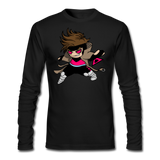 Character #4 Men's Long Sleeve T-Shirt by Next Level - black