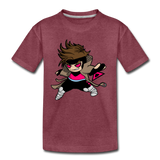 Character #4 Kids' Premium T-Shirt - heather burgundy