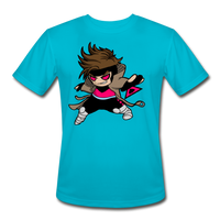 Character #4 Men’s Moisture Wicking Performance T-Shirt - turquoise
