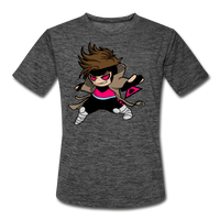 Character #4 Men’s Moisture Wicking Performance T-Shirt - dark heather gray