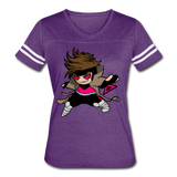 Character #4 Women’s Vintage Sport T-Shirt - vintage purple/white