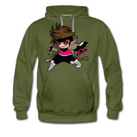 Character #4 Men’s Premium Hoodie - olive green