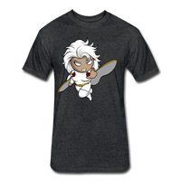 Character #5 Fitted Cotton/Poly T-Shirt by Next Level - heather black