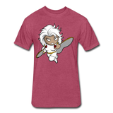 Character #5 Fitted Cotton/Poly T-Shirt by Next Level - heather burgundy