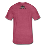 Character #5 Fitted Cotton/Poly T-Shirt by Next Level - heather burgundy