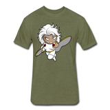 Character #5 Fitted Cotton/Poly T-Shirt by Next Level - heather military green