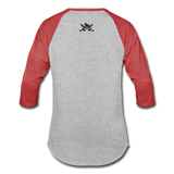 Character #5 Baseball T-Shirt - heather gray/red