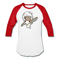 Character #5 Baseball T-Shirt - white/red