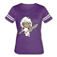 Character #5 Women’s Vintage Sport T-Shirt - vintage purple/white