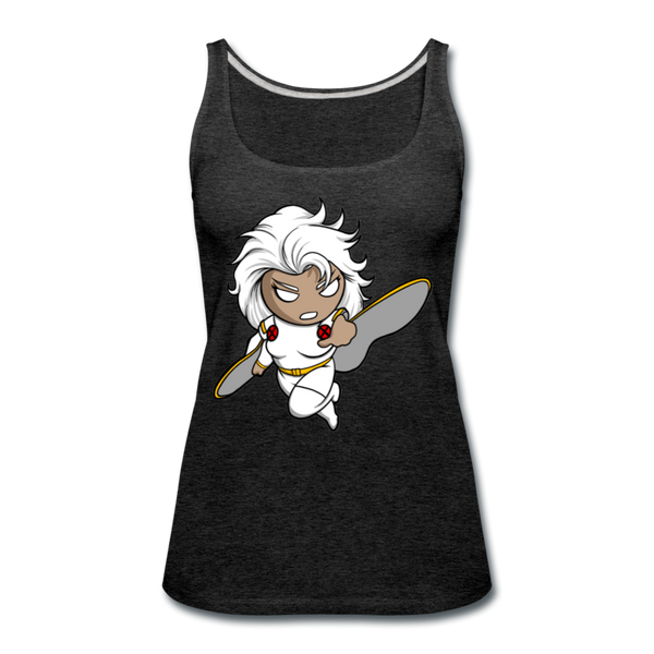 Character #5 Women’s Premium Tank Top - charcoal gray
