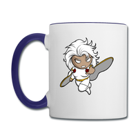 Character #5 Contrast Coffee Mug - white/cobalt blue