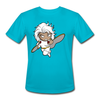 Character #5 Men’s Moisture Wicking Performance T-Shirt - turquoise