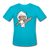 Character #5 Men’s Moisture Wicking Performance T-Shirt - turquoise