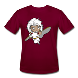 Character #5 Men’s Moisture Wicking Performance T-Shirt - burgundy