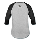 Character #6 Baseball T-Shirt - heather gray/black