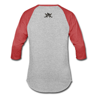 Character #6 Baseball T-Shirt - heather gray/red