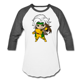 Character #6 Baseball T-Shirt - white/charcoal