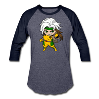 Character #6 Baseball T-Shirt - heather blue/navy