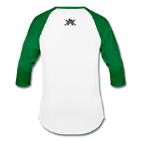 Character #6 Baseball T-Shirt - white/kelly green