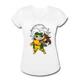 Character #6 Women's Tri-Blend V-Neck T-Shirt - white