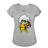 Character #6 Women's Tri-Blend V-Neck T-Shirt - heather gray