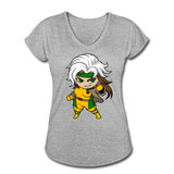 Character #6 Women's Tri-Blend V-Neck T-Shirt - heather gray