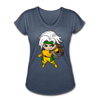 Character #6 Women's Tri-Blend V-Neck T-Shirt - navy heather