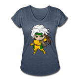 Character #6 Women's Tri-Blend V-Neck T-Shirt - navy heather