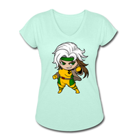 Character #6 Women's Tri-Blend V-Neck T-Shirt - mint