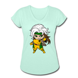 Character #6 Women's Tri-Blend V-Neck T-Shirt - mint