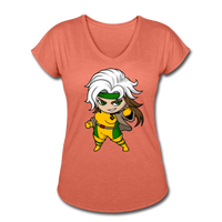 Character #6 Women's Tri-Blend V-Neck T-Shirt - heather bronze
