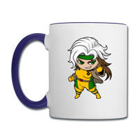 Character #6 Contrast Coffee Mug - white/cobalt blue