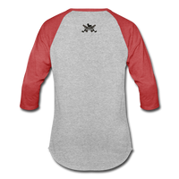 Character #7 Baseball T-Shirt - heather gray/red