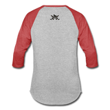 Character #7 Baseball T-Shirt - heather gray/red