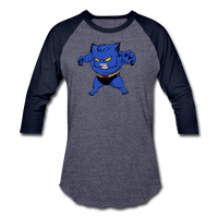 Character #7 Baseball T-Shirt - heather blue/navy