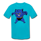 Character #7 Kids' Moisture Wicking Performance T-Shirt - turquoise