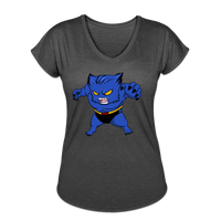 Character #7 Women's Tri-Blend V-Neck T-Shirt - deep heather